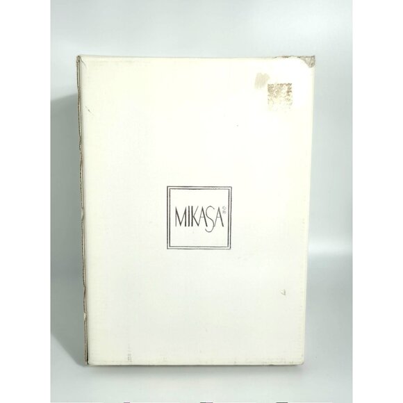 Mikasa Impulse 10" Crystal Vase XY535/626 Slovenia Heavy Clear Ribbed Vintage - Picture 2 of 14